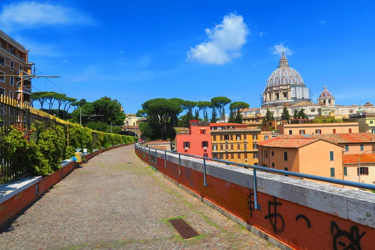 The Jasmine Promenade connects the Papal States with the outside world