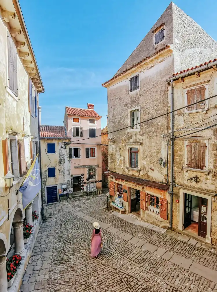 Travel destinations in Europe for October - Grožnjan on the Istrian peninsula in Croatia