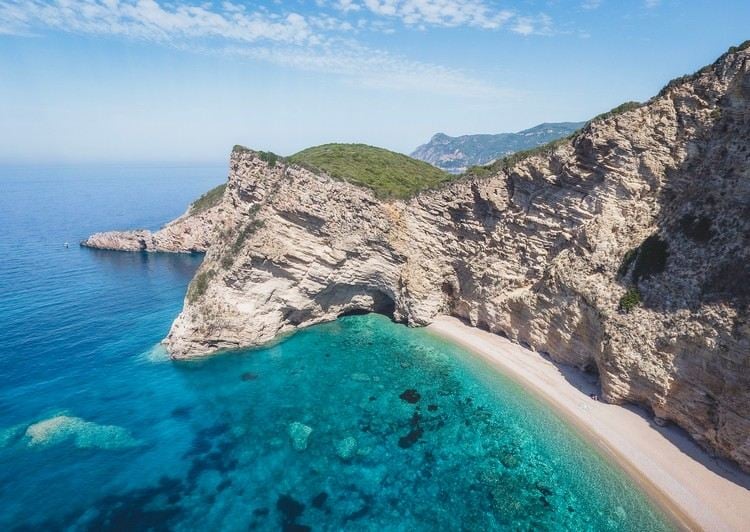 Paradise Beach Corfu vacation quiet beaches in Greece