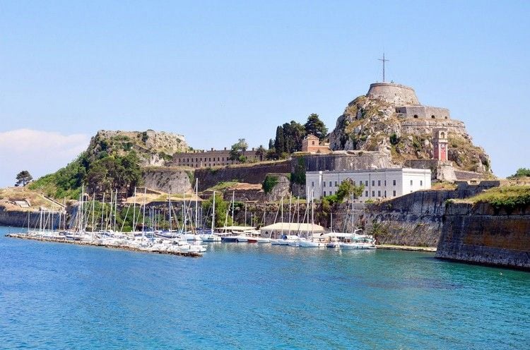 old fortress Corfu the most beautiful islands in Greece