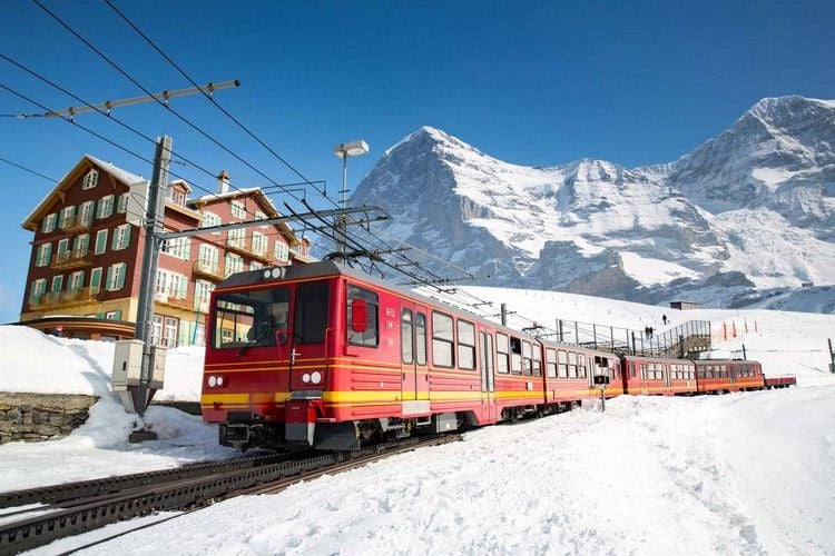 Bernina Bahn the most beautiful train routes Switzerland Train travel through Europe