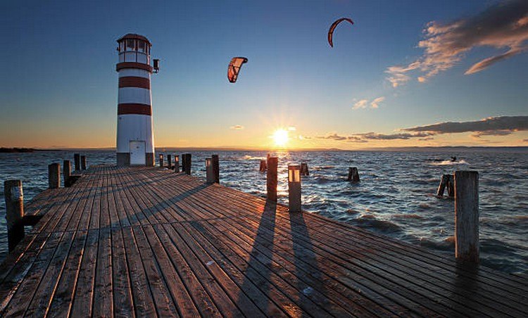 Lake Neusiedl in Austria Summer vacation in Europe May 19th